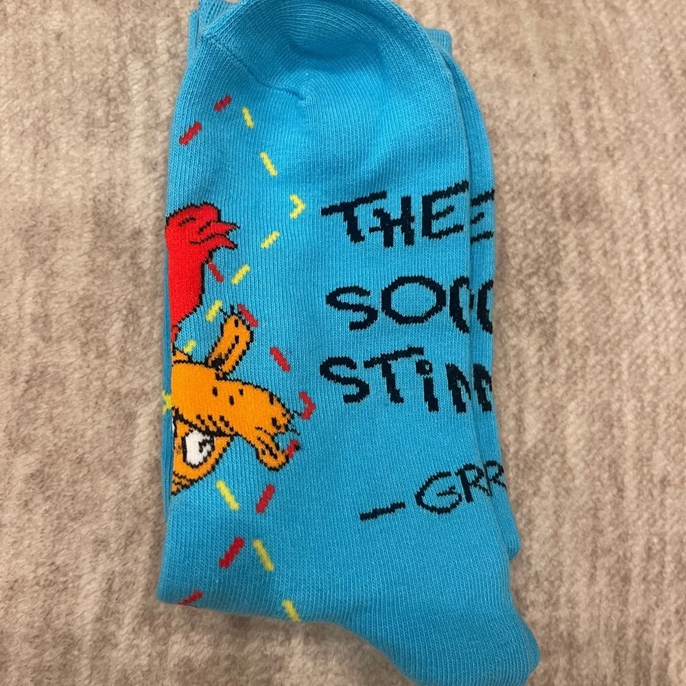 McDonald's Blue Christmas Grinch Limited Edition Socks NEW